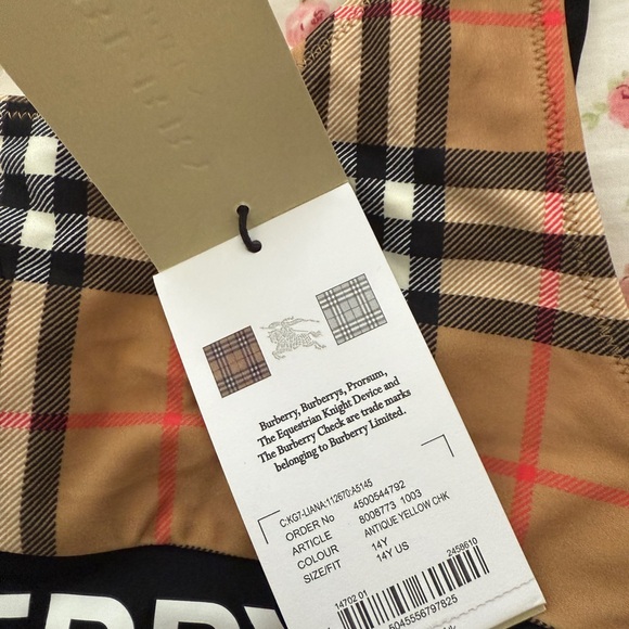 Burberry Tan and Black Plaid Bikini - Picture 3 of 11